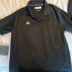 Small Black Adidas Collard Shirt